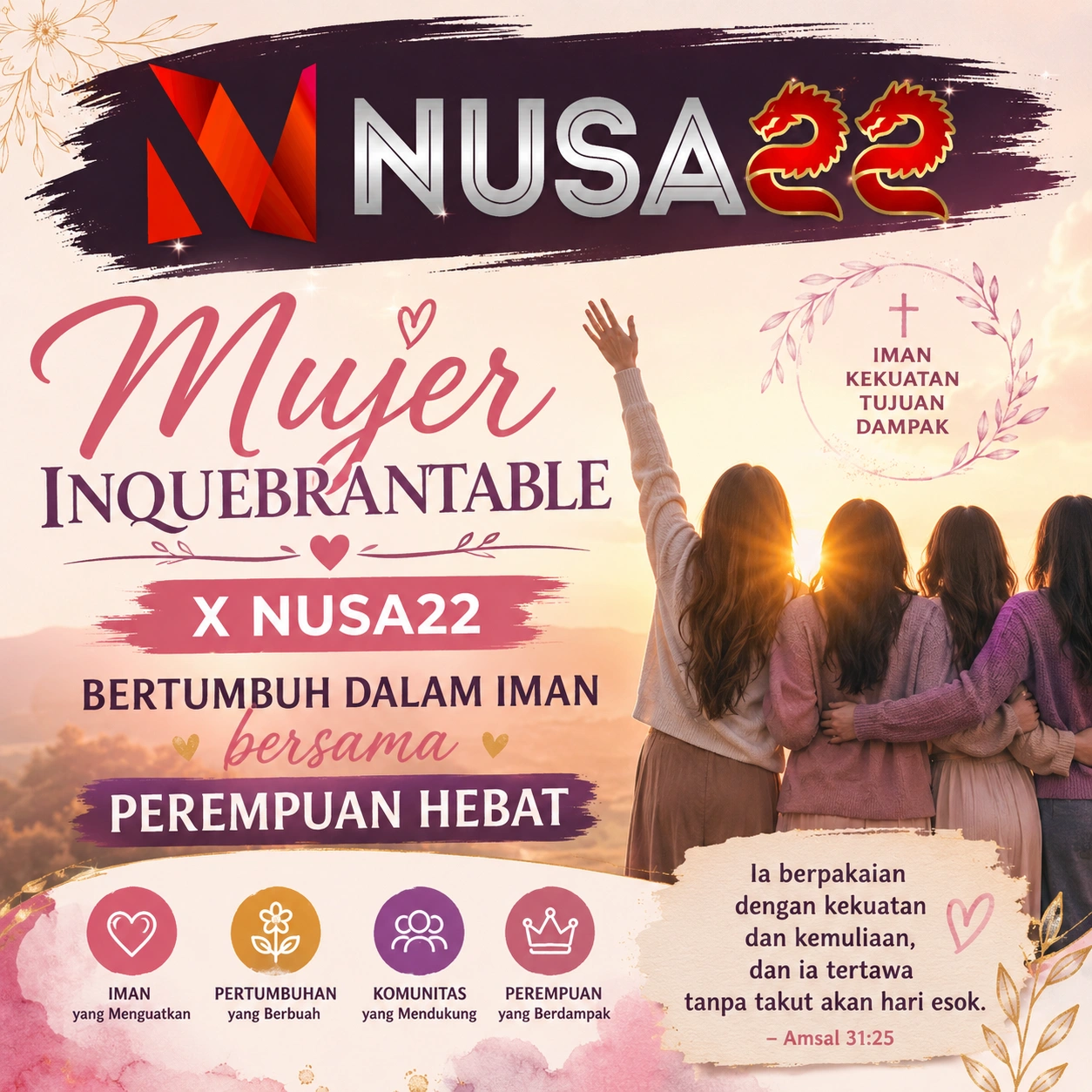 Mujer Inquebrantable banner 1:1